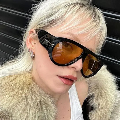 Sia vintage oversized pilot sunglasses