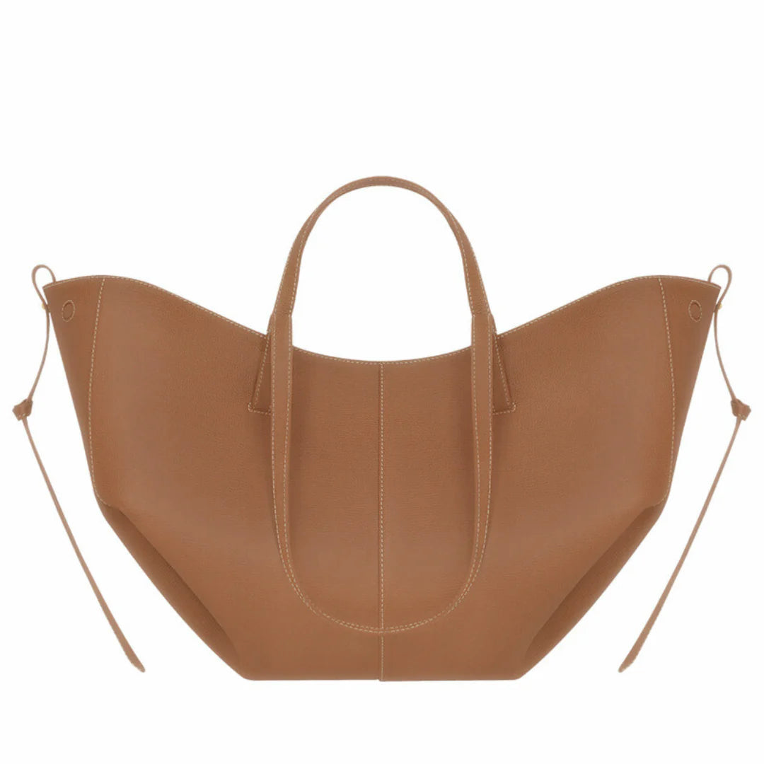 Posh leather shopper bag